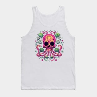 Dark octopus with terrifying depths with voidness in the eyes Tank Top